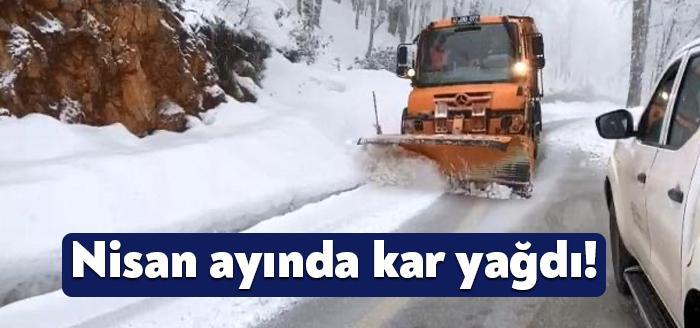 Nisan ayına girilmesine rağmen Kocaeli'nin zirvesinde yer alan kayak merkezi