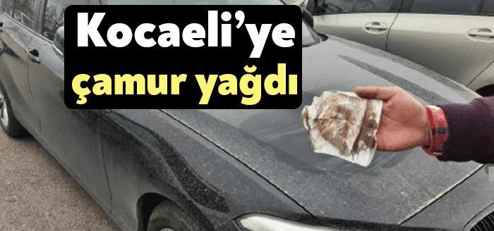 Kuzey Afrika kaynaklı toz taşınımı nedeniyle Kocaeli'de yağmurla birlikte çamur