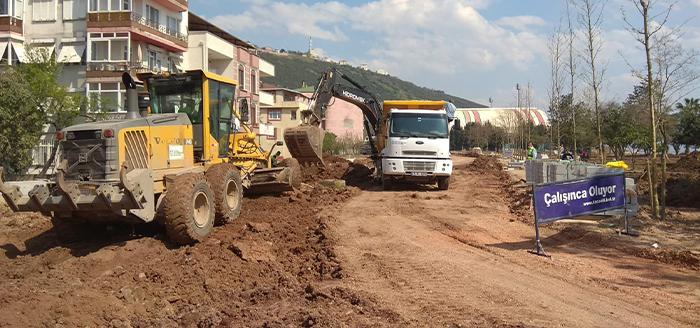 Büyükşehir Belediyesi tarafından yapılan Hereke Sahil düzenleme projesi kapsamında Hereke