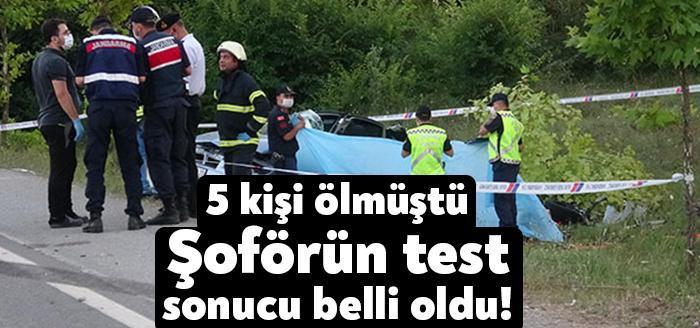 Kocaeli'nin Kandıra ilçesinde, ters şeride geçen kamyon ile otomobilin çarpıştığı, aynı