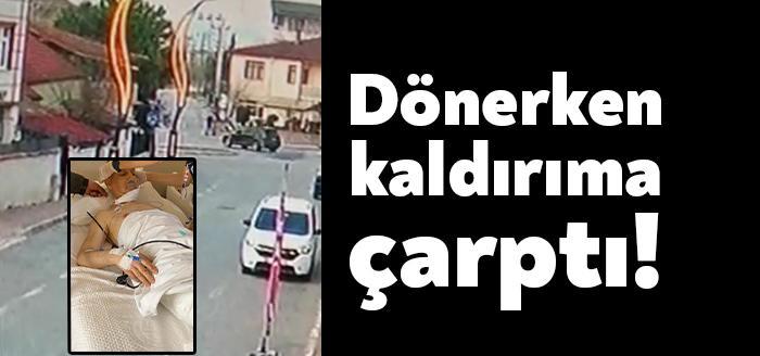 Kartepe Fevzi Çakmak Mahallesinde bulunan dört yol kavşağında kontrolden çıkan