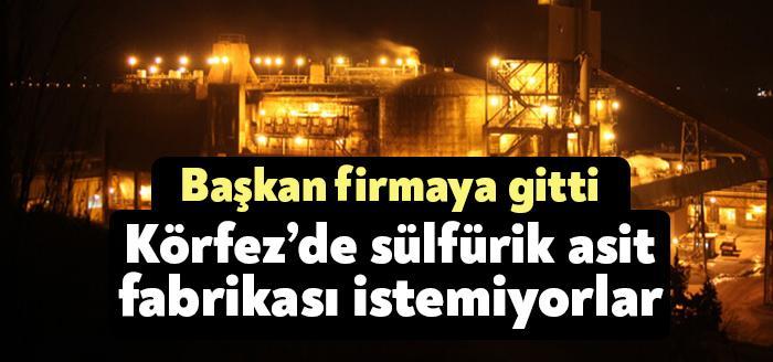 Körfez Belediye Meclisi CHP Meclis Üyesi Erkan Uygun, sülfürik asit