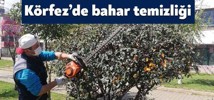 Körfez Belediyesi, ilçe genelinde parklarda başlattığı ‘bahar’ bakımını aralıksız sürdürüyor.
