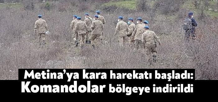 Türk Silahlı Kuvvetleri (TSK), Irak’ın kuzeyinde geniş bir alanda terör