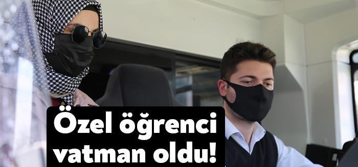Kocaeli Büyükşehir Belediyesi UlaşımPark, özel öğrenci Fehime Sena Oruç’un Vatman