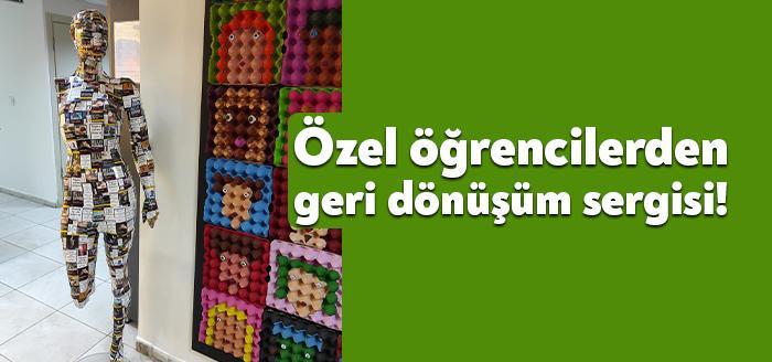 Cemil Meriç Engelsiz Yaşam Merkezi öğrencileri, geri dönüşümden yapmış oldukları