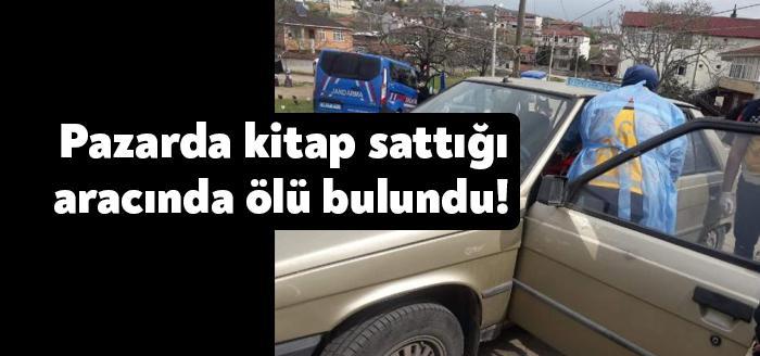 Kocaeli'nin Körfez ilçesinde pazarda otomobiline koyduğu dini kitapları satan İbrahim
