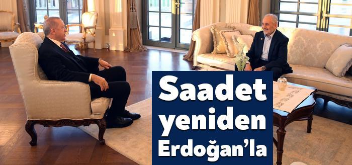 AKP'li Cumhurbaşkanı Recep Tayyip Erdoğan, Saray'da Saadet Partisi Yüksek İstişare