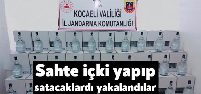 Kocaeli İl Jandarma Komutanlığı'nın operasyonuyla 2 litrelik 1.250 adet şişe