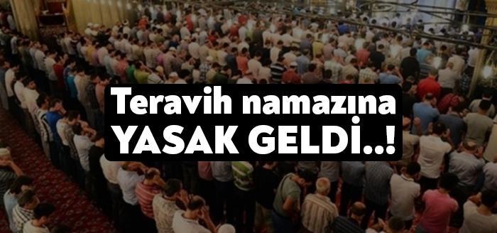 Diyanet İşleri Başkanı Ali Erbaş, corona virüsü önlemleri kapsamında teravih
