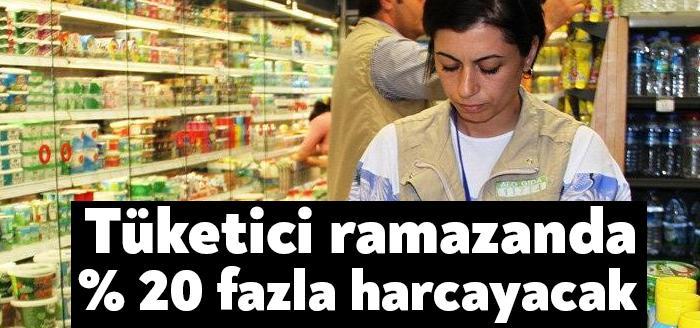 Bu yıl ramazan döneminde yiyecek içecek satışlarının yüzde 20 büyümesi