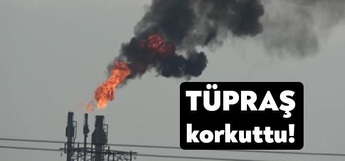 TÜPRAŞ'ın simsiyah dumanı tedirgin etti. Gökyüzü siyaha boyanırken, vatandaşlar cam