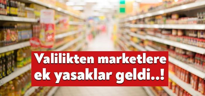 Tam kapanma süreciyle birlikte Kocaeli Valiliği şehirdeki zincir marketlerde birçok