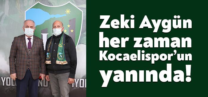 Derince Belediye Başkanı Zeki Aygün, Kocaelispor Kulübü Başkanı Engin Koyun