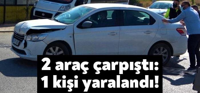Kocaeli'nin Darıca ilçesinde cadde üzerinde seyir halinde olan bir otomobil,