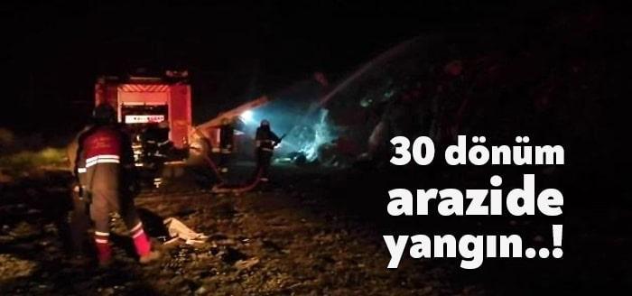 Kocaeli'nin Darıca ilçesinde bulunan bir çimento fabrikasının atık sahasında yaklaşık