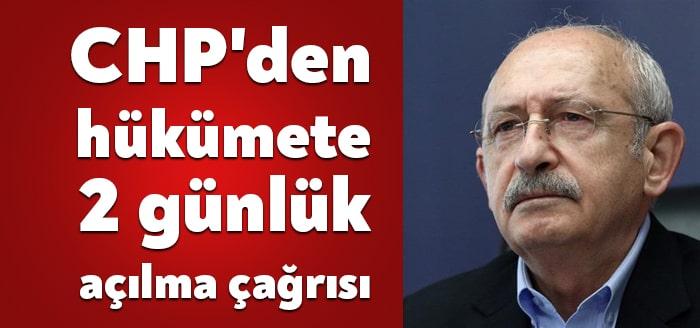 CHP Genel Başkanı Kemal Kılıçdaroğlu, hükümete bazı sektörler için bayram