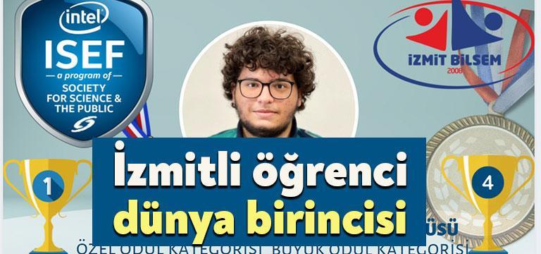 İzmitli öğrenci Kerem Bayhan dünya birincisi oldu