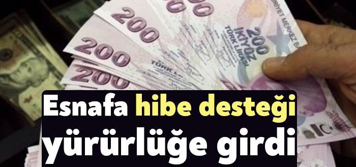Esnafa yönelik hibe desteği kararı Resmi Gazete'de yayımlanarak yürürlüğe girdi.