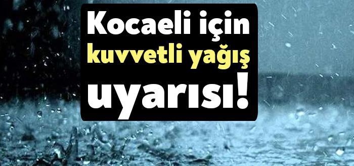 Kocaeli Haber - Meteoroloji Genel Müdürlüğü (MGM), aralarında Kocaeli’nin de