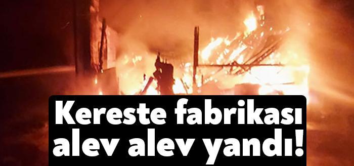 Kocaeli’nin Gebze ilçesindeki bir kereste fabrikasının lojmanında çıkan yangın kısa