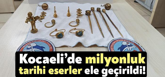 Kocaeli Karamürsel’de durdurulan ve arama yapılan bir araç içerisinden değeri