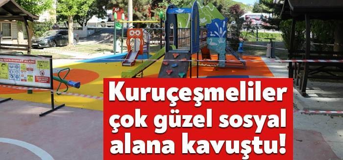 Tamamen yenilenerek sosyal yaşam alanına dönüştürülen, Teknik Çocuk Parkı’nda incelemede