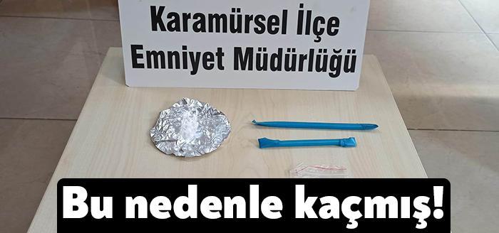 Karamürsel’de polis ekipleri tarafından düzenlenen uygulamalar esnasında, durumundan şüphelenilerek durdurulmak