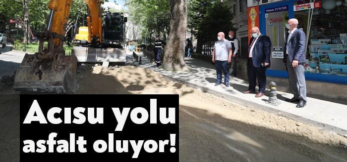 Kentin en işlek caddelerinden biri olan Acısu’da tam kapanma dönemini