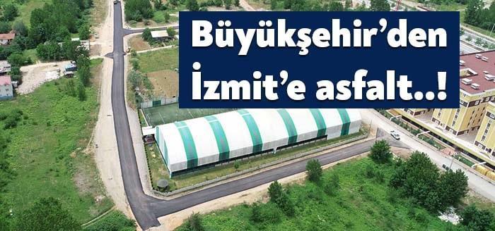 Kocaeli Büyükşehir Belediyesi, İzmit İlçesi’nde üstyapı çalışmaları ile yol konforunu