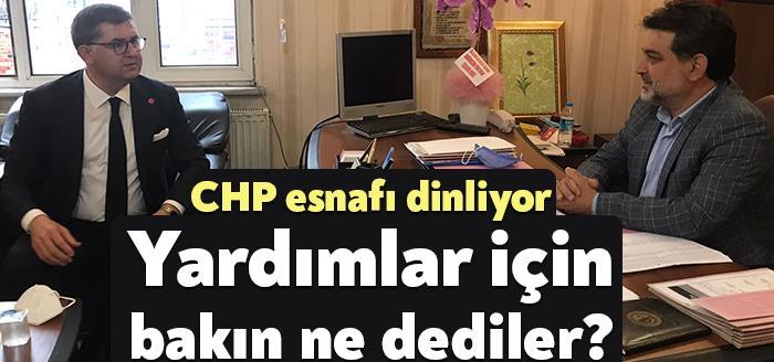 CHP Kocaeli İl Başkanı Harun Yıldızlı, Gölcük’teki esnaf ziyareti yaptı.