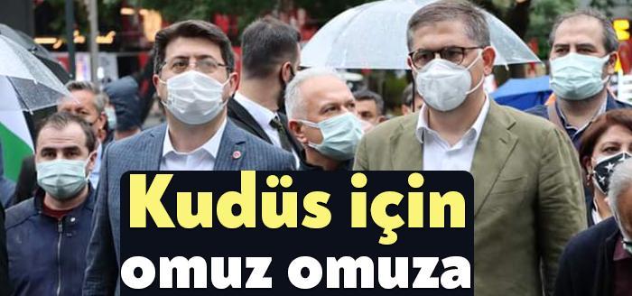 Anadolu Gençlik Derneği’nin Kudüs zulmüne karşı düzenlediği açıklamaya CHP Kocaeli
