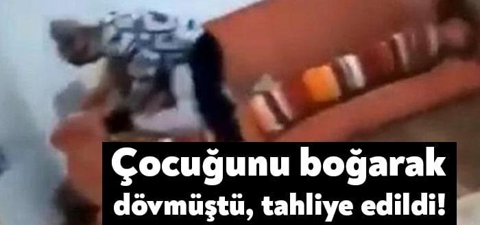 Kocaeli'nde, 8 yaşındaki kızına şiddet uygulayan Nurcan Serçe'nin görüntüleri sosyal