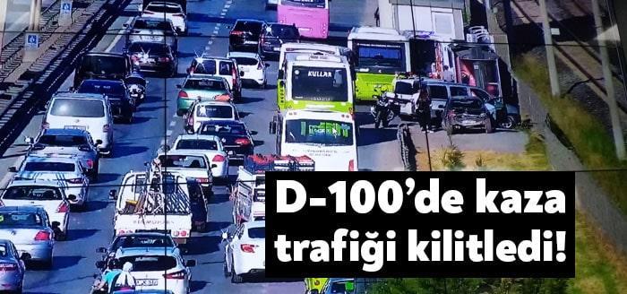 Kocaeli'nin İzmit ilçesinde D-100 karayolunda trafik kazası meydana geldi. Maddi
