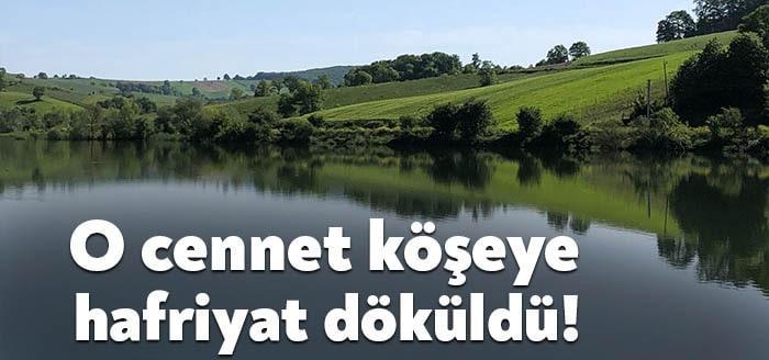 Derince’nin cennet köşelerinden olan Tahtalı Göleti’nin etrafı kendini bilmezlerce kirletiliyor.