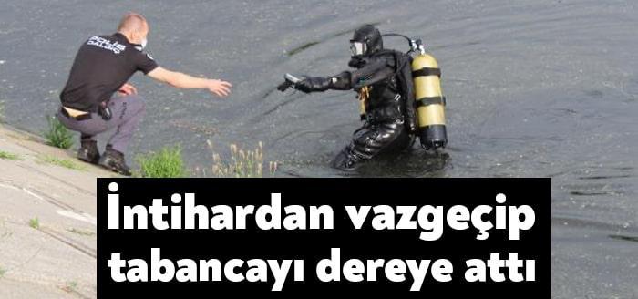 Kocaeli'nin İzmit ilçesinde, başına dayadığı tabancayla intihara kalkışan Sırrı Doğan