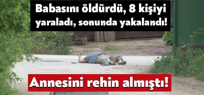 Kocaeli'nin İzmit ilçesinde babasını öldürüp, annesi ve 3 jandarmanın da