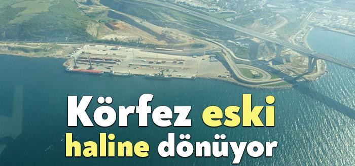 Kocaeli Büyükşehir Belediyesi’nin deniz salyasıyla mücadelesi sonrasında İzmit Körfez’i eski