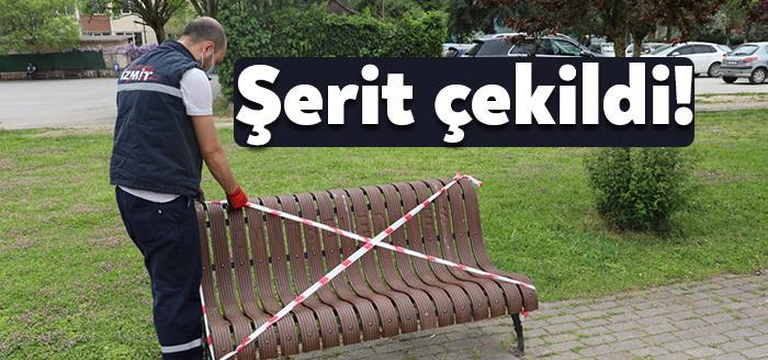 İzmit Kaymakamlığı tarafından yayınlanan genelge üzerine İzmit Belediyesi Park ve