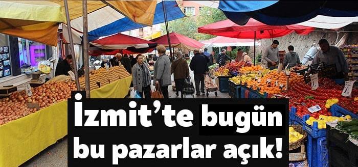 İzmit’te geçen hafta cumartesi günü kurulan 19 semt pazarı bu