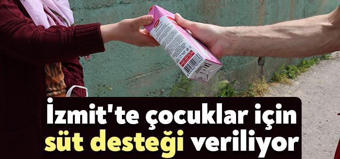 İzmit Belediyesi, gıda desteği verdiği zor durumdaki ailelere, çocukları için