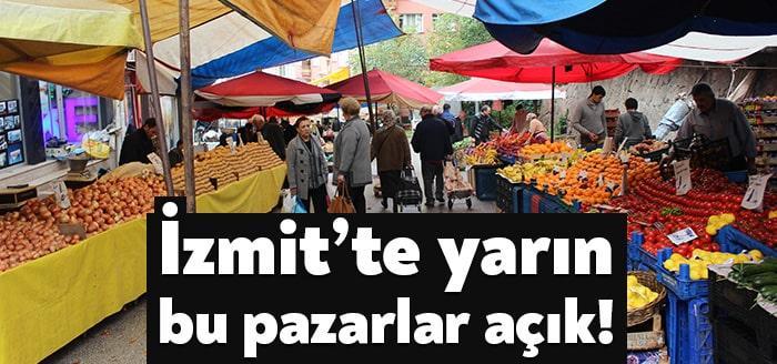 İzmit’te geçen hafta cumartesi günü kurulan 19 semt pazarı bu