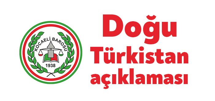73 ilin barosunun Doğu Türkistan'da yapılan hak ihlallerine yönelik ortak
