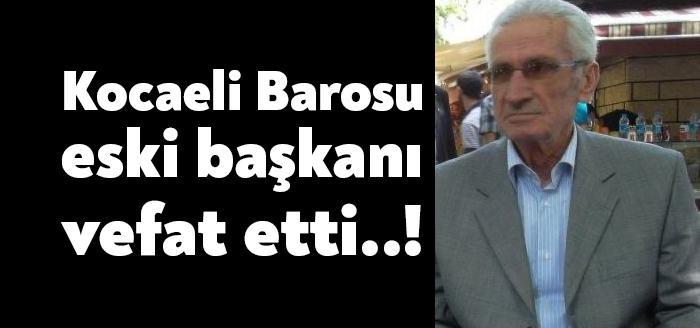 Kocaeli Barosu eski başkanlarından olan, 1983-1985 yılları arasında Doğru Yol