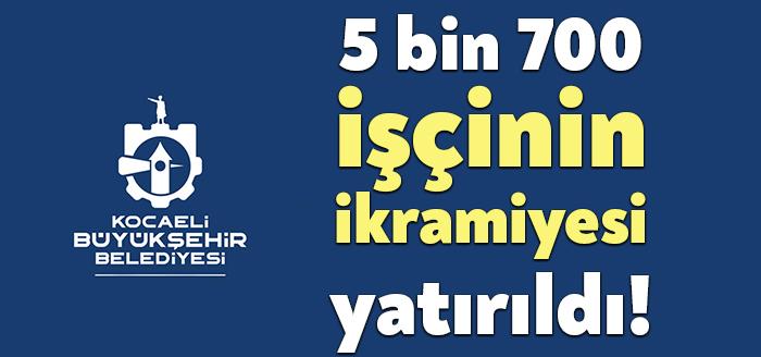 Kocaeli Büyükşehir Belediyesi'nde 5 bin 700 çalışanı ilgilendiren Ramazan Bayramı