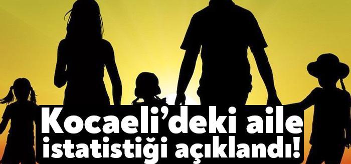 Türkiye İstatistik Kurumu Kocaeli Bölge Müdürlüğünce açıklanan verilere göre, Adrese