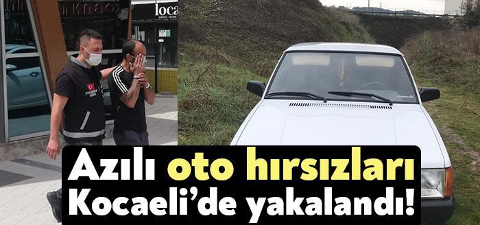 İzmit ve Başiskele’de park halindeki aracı çaldıkları belirlenen 3 kişi
