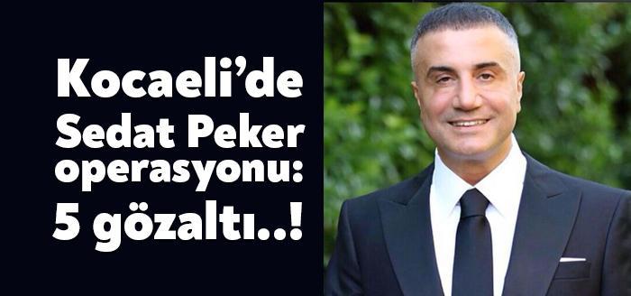 Organize suç örgütü lideri Sedat Peker’e yönelik Kocaeli’de bir