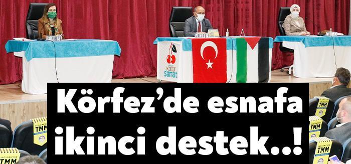 Körfez Belediyesi, daha önce esnafa yaptığı 1.000’er TL’lik ayni yardımı
