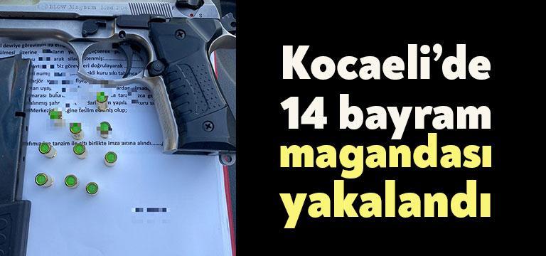 Kocaeli’de bayramı silahla kutlamak isteyen 14 şahıs hakkında işlem yapıldı.